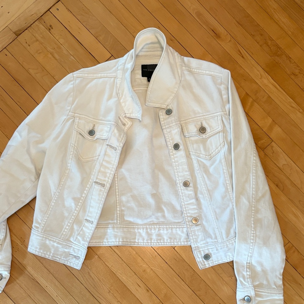 The Limited White/Ivory/cream Jean Jacket